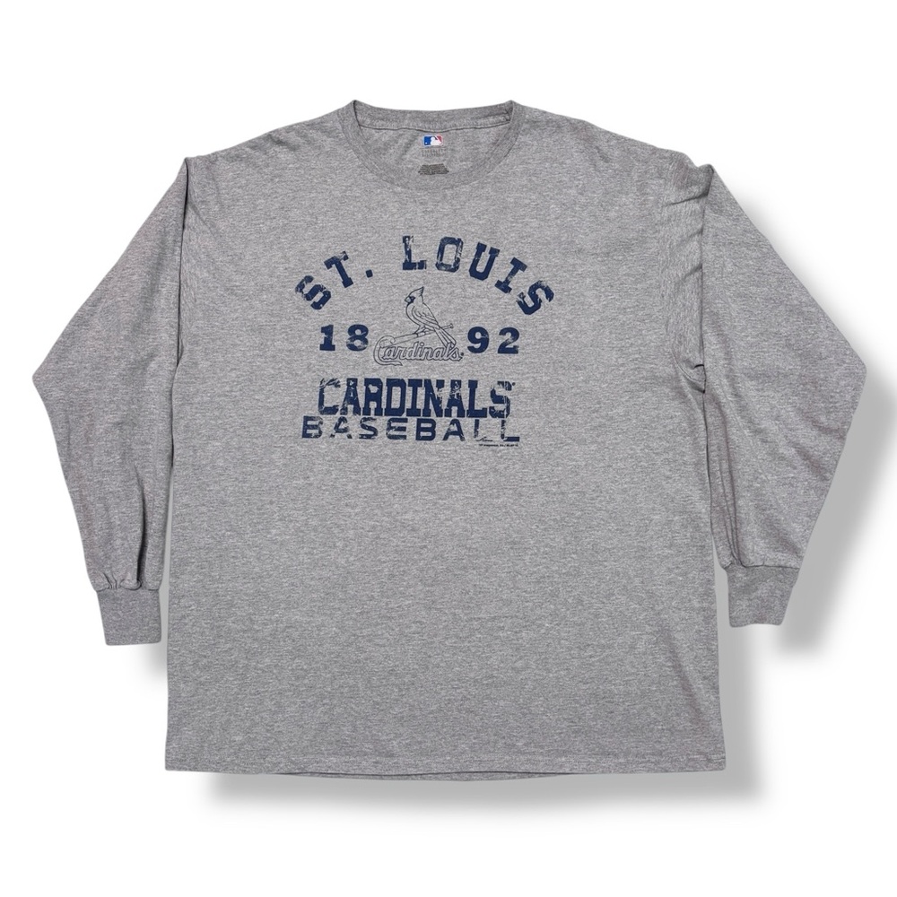 MLB GENUINE MERCHANDISE Crew Neck St. Louis Cardinals Shirt Weathered Graphics